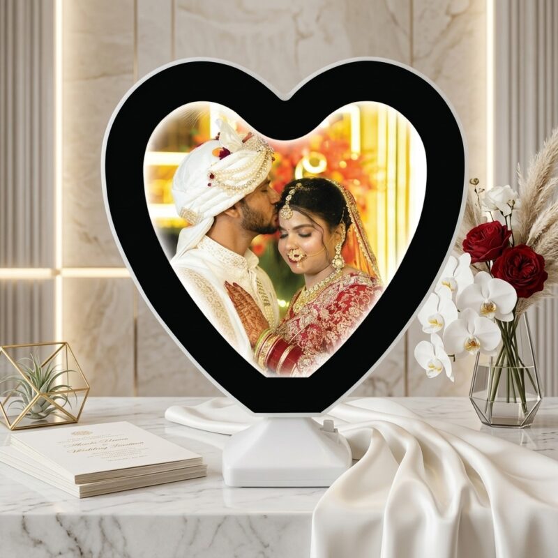 LED Heart Shape Magic Mirror