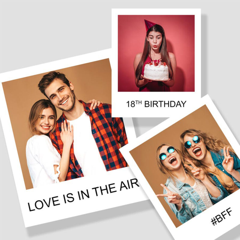 8 Custom Polaroid  Personalized Photos