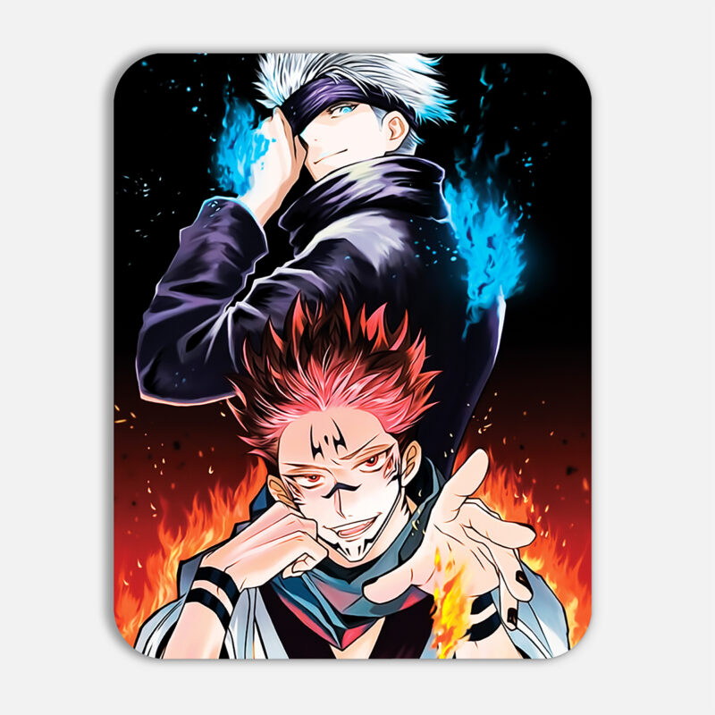 otakusoutlet Jujutsu Kaisen : Satoru Gojo and Sukuna Premium Anime Series Non Slip Base Mouse pad (Multicolor)
